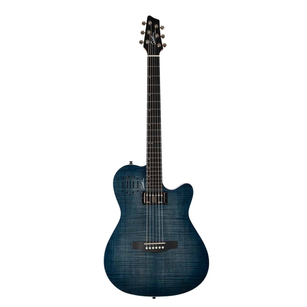Godin A6 ULTRA Denim Blue Flame - Backstage Music